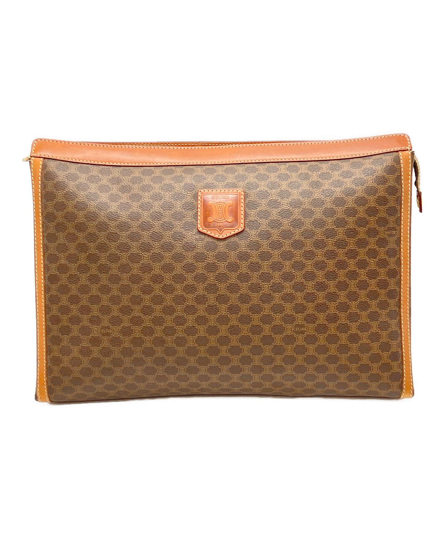 中古・古着通販】CELINE (セリーヌ) クラッチバッグ ブラウン