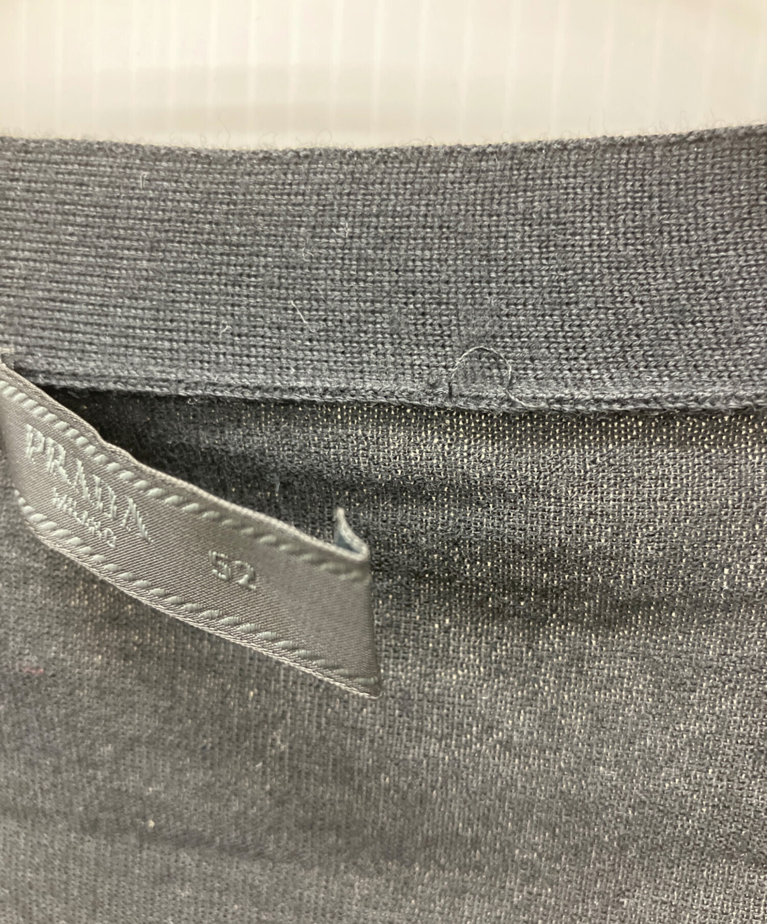 中古・古着通販】PRADA (プラダ) 薄手カーディガン ブラック サイズ:52