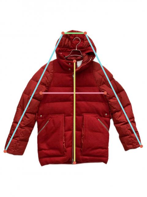 中古・古着通販】MONCLER (モンクレール) ダウンジャケット レッド