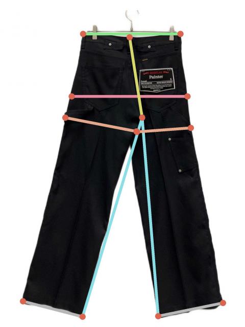 中古・古着通販】DAIRIKU (ダイリク) Painter Pressed Pants ブラック