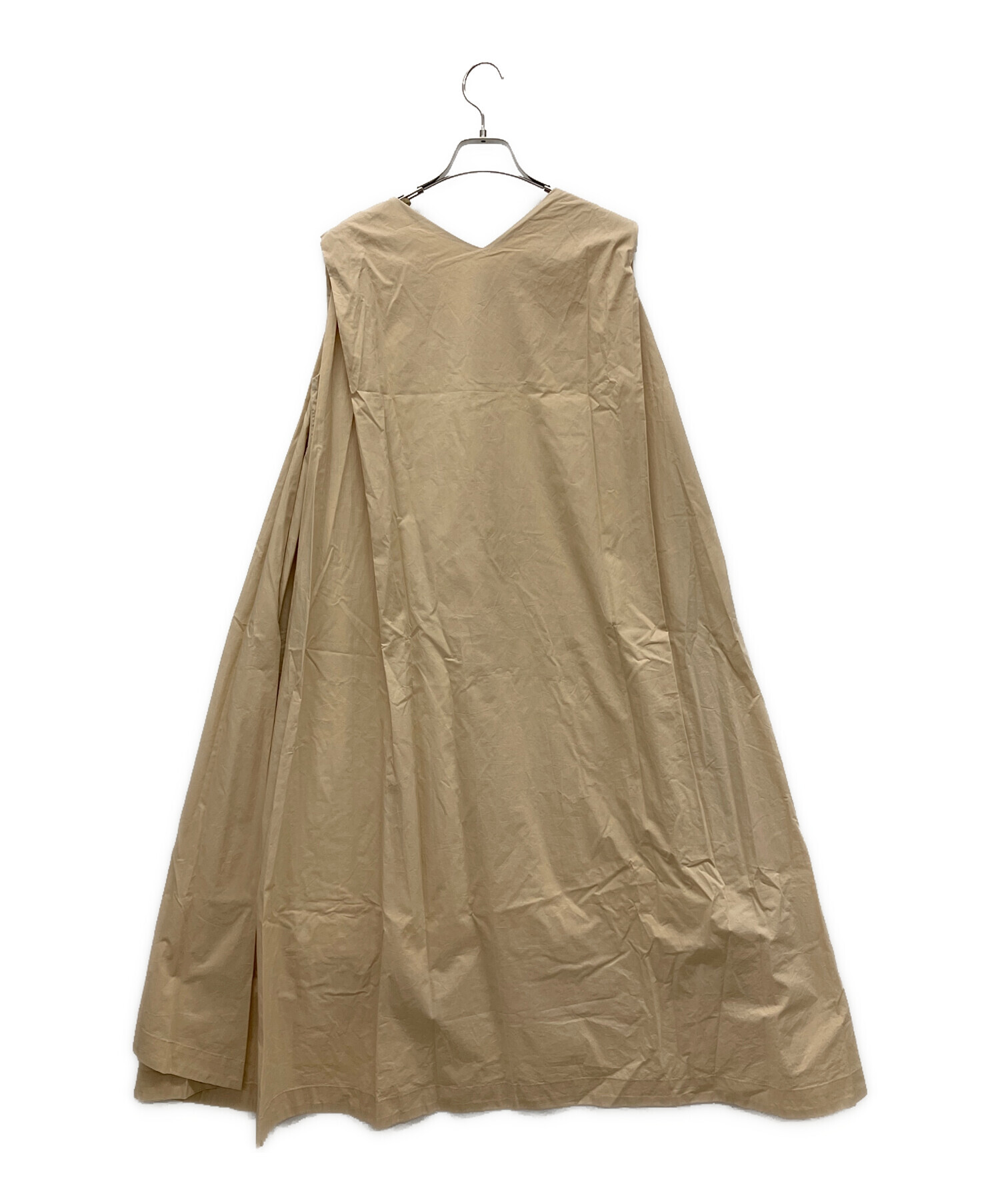 値下げ！AMERI ベージュ ノースリーブ マキシドレス 中古・古着通販】Ameri (アメリ) ノースリーブワンピース ベージュ