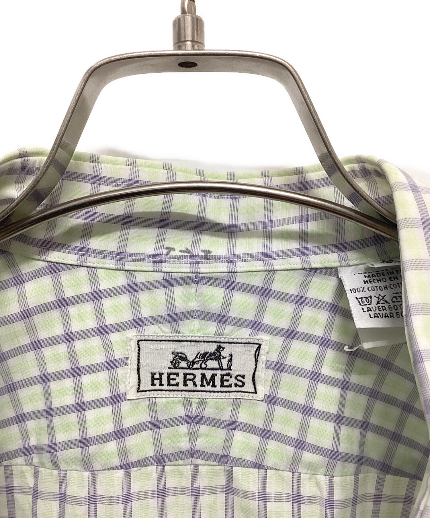 中古・古着通販】HERMES (エルメス) セリエボタンダウンシャツ