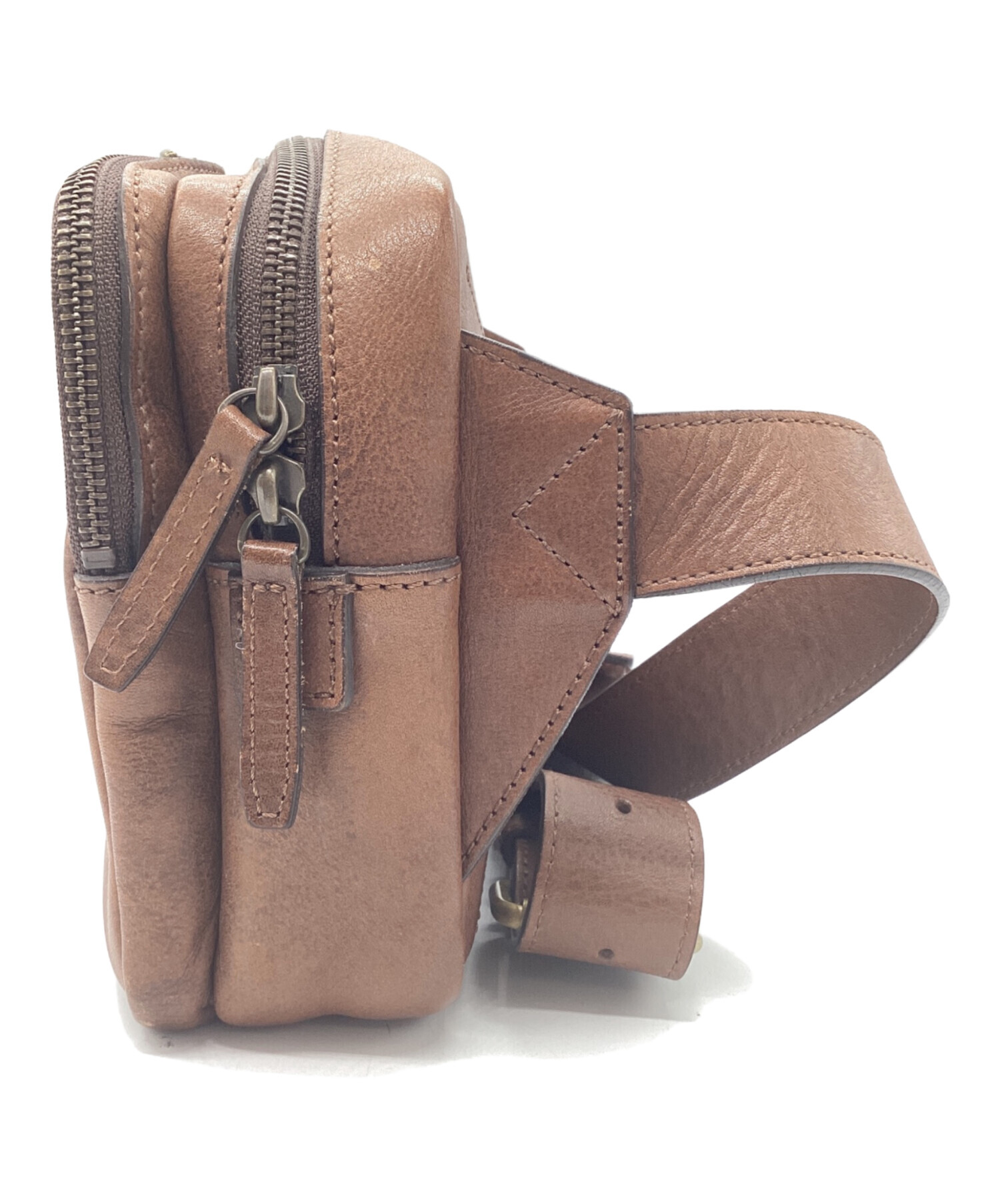 極美品 土屋鞄 ビークル トリジップ ボディーバッグ ヴィンテージワックスレザー ビークル トリジップボディーバッグ – ボディバッグ – 土屋鞄製造所