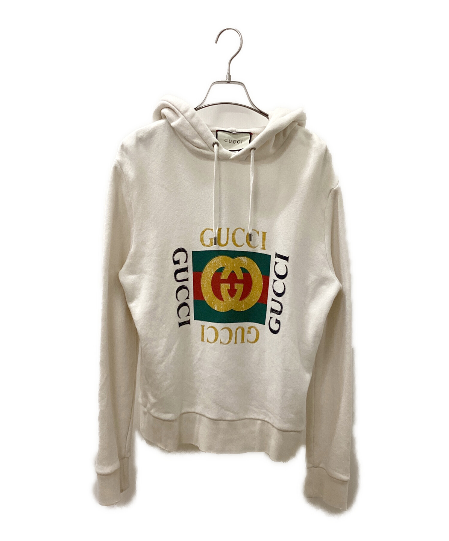 中古・古着通販】GUCCI (グッチ) 18S/S ヴィンテージ加工オールドロゴ 