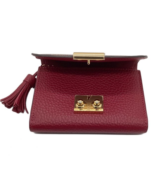 ルイビィトン　三つ折り財布　赤 中古・古着通販】LOUIS VUITTON (ルイ ヴィトン) 3つ折り財布 レッド