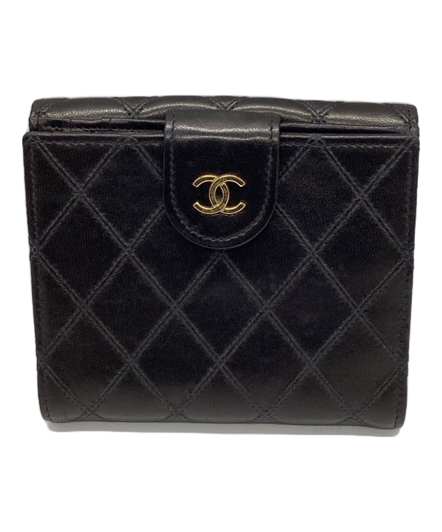 中古・古着通販】CHANEL (シャネル) Wホック2つ折りコンパクト 