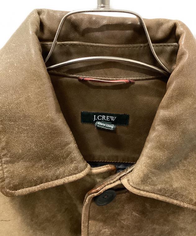 中古・古着通販】J.CREW (ジェイクルー) 90sレザーカーコート ブラウン