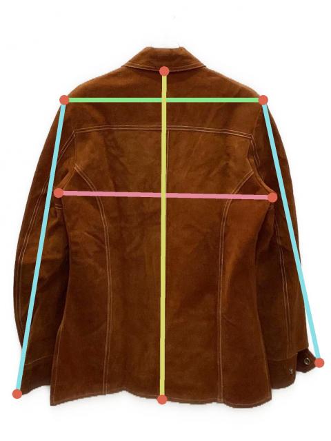 中古・古着通販】Sears (シアーズ) 70sスウェードジャケット ブラウン
