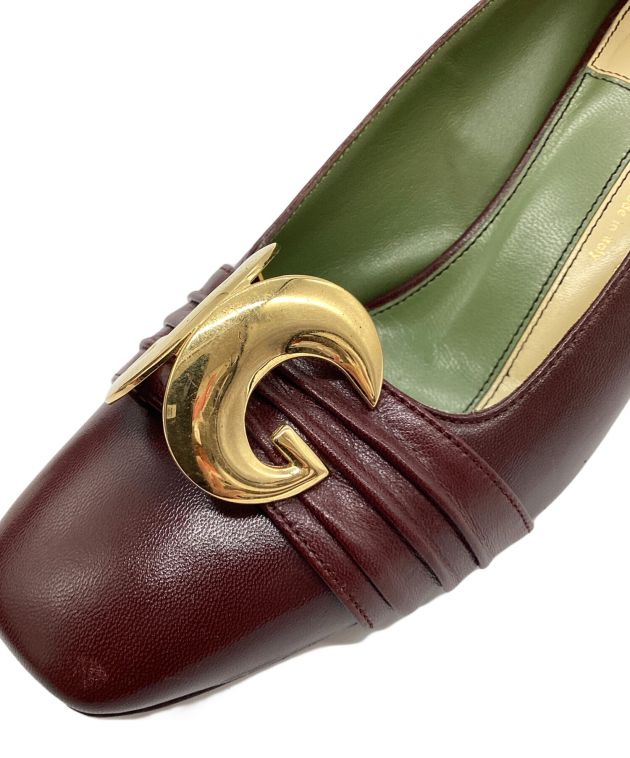 中古・古着通販】GUCCI (グッチ) パンプス レッド サイズ:35｜ブランド
