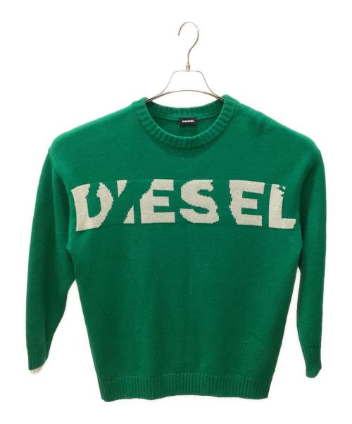 DIESEL ディーゼル　イタリア製　古着　グリーン　激レア　超希少　L 中古・古着通販】DIESEL (ディーゼル) K-LOGOXNEW KNIT グリーン