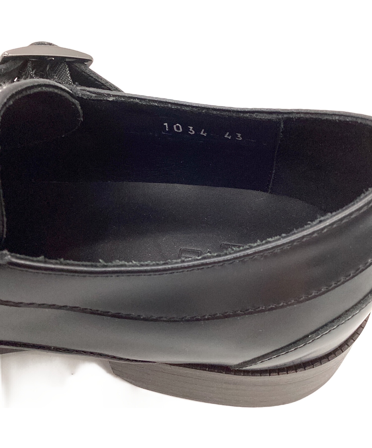 中古・古着通販】ETRO (エトロ) ダブルモンクシューズ ブラック サイズ