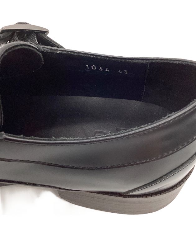 極美品■ETRO エトロ【26.0】本革 革靴 ダブルモンク ペイズリー 切替 中古・古着通販】ETRO (エトロ) ダブルモンクシューズ ブラック サイズ