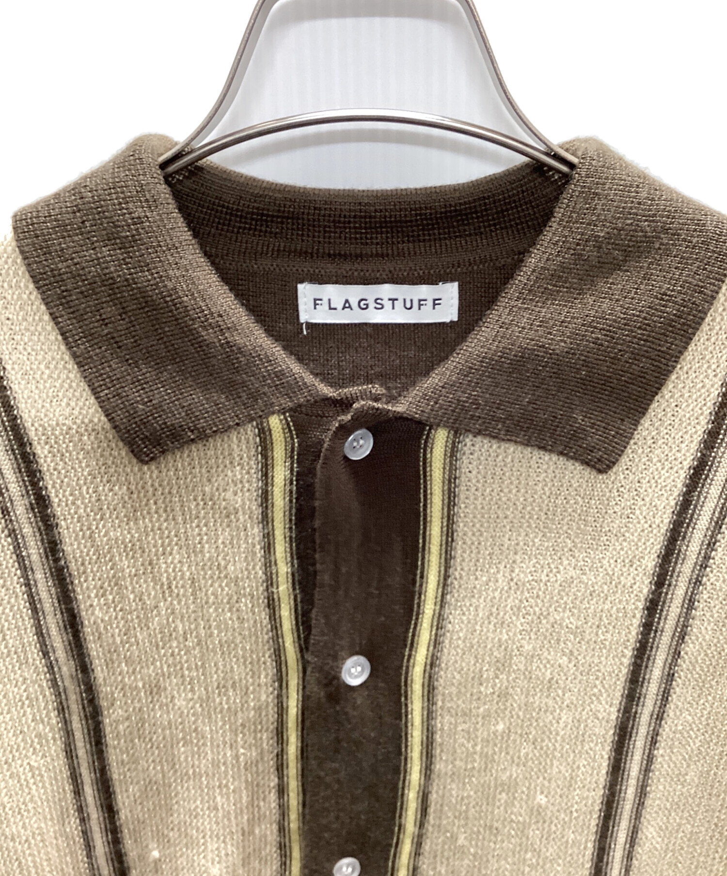 中古・古着通販】flagstuff (フラグスタフ) ストライプカーディガン 