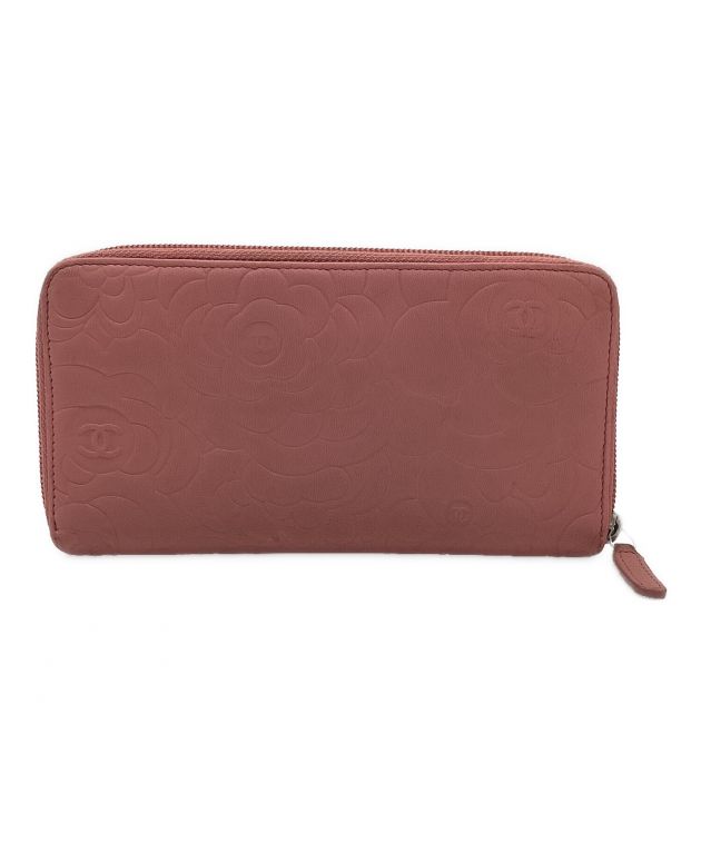 中古・古着通販】CHANEL (シャネル) カメリア ラウンドファスナー長