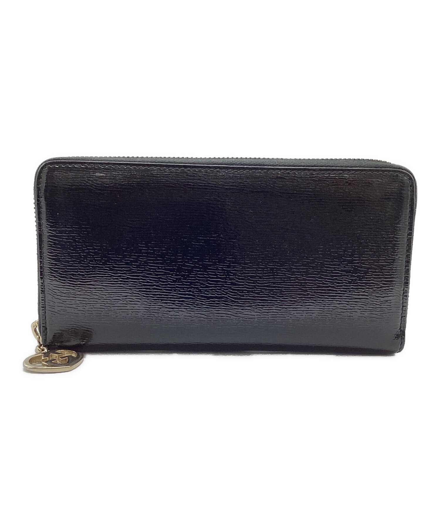 中古・古着通販】GUCCI (グッチ) ラブリーハート長財布 ブラック 