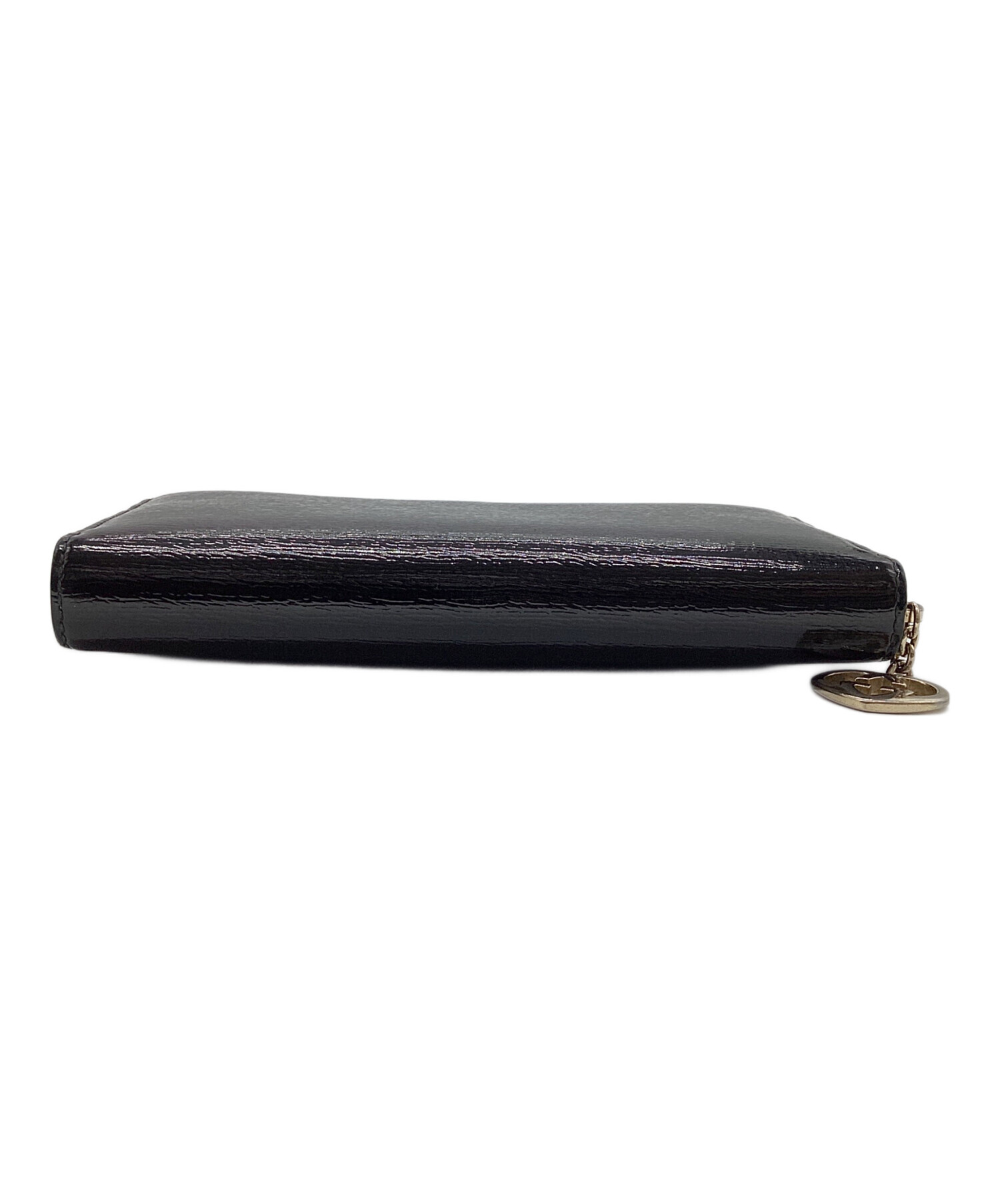 中古・古着通販】GUCCI (グッチ) ラブリーハート長財布 ブラック 