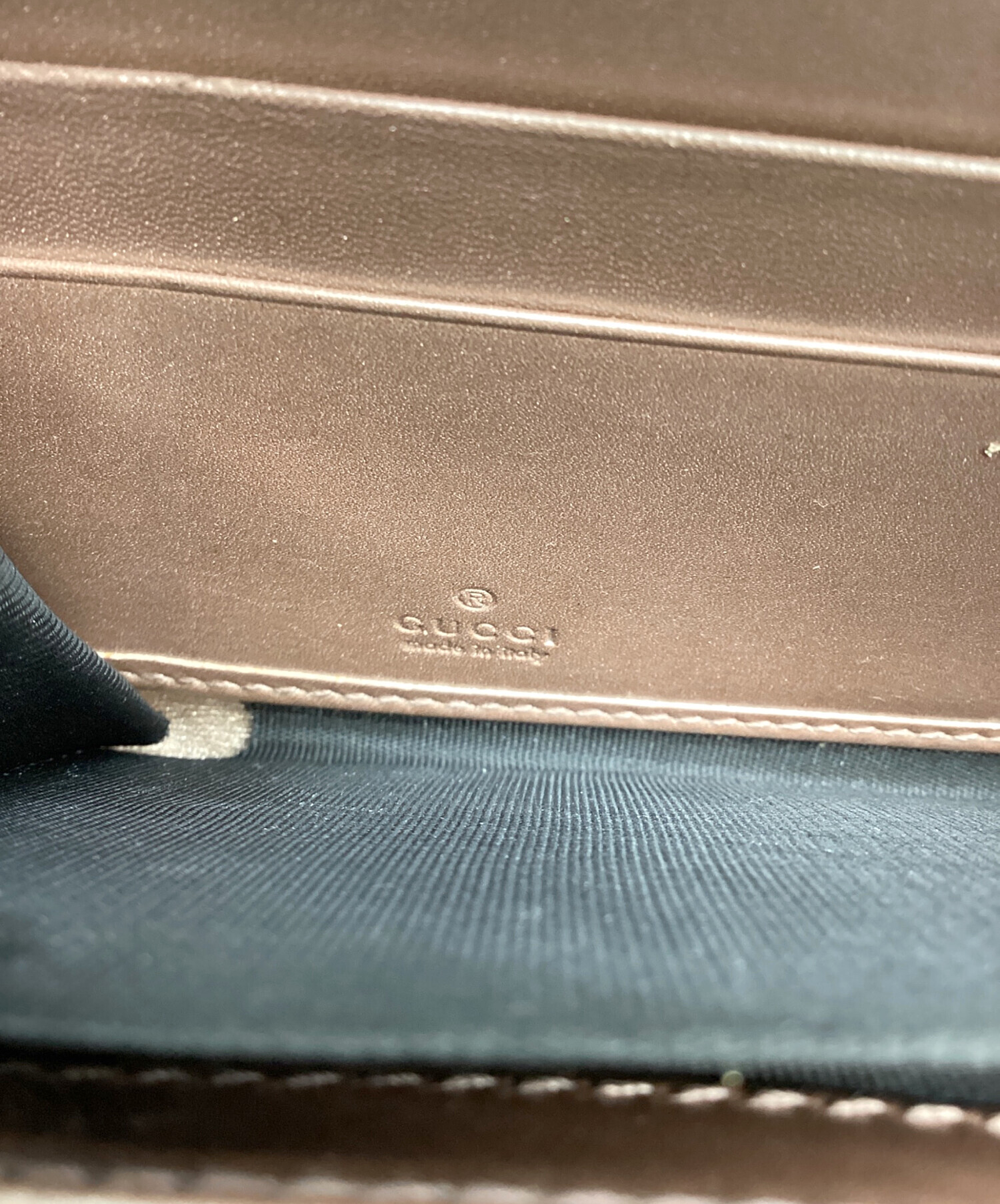 中古・古着通販】GUCCI (グッチ) ラブリーハート長財布 ブラック 