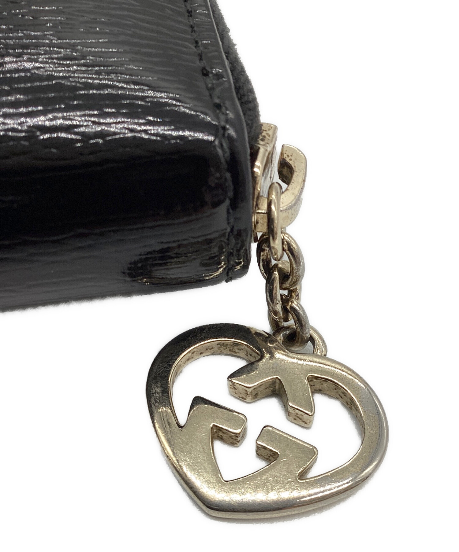 中古・古着通販】GUCCI (グッチ) ラブリーハート長財布 ブラック 