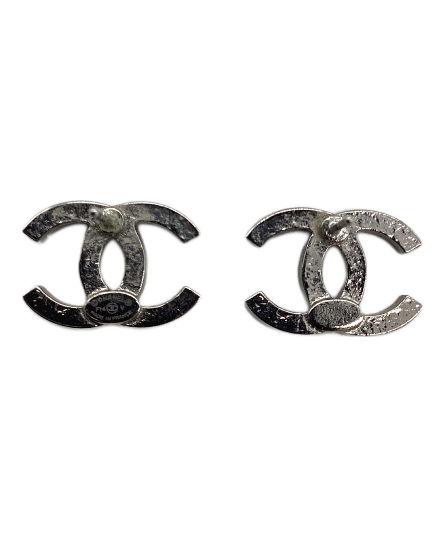 中古・古着通販】CHANEL (シャネル) ココマーク ラインストーンピアス