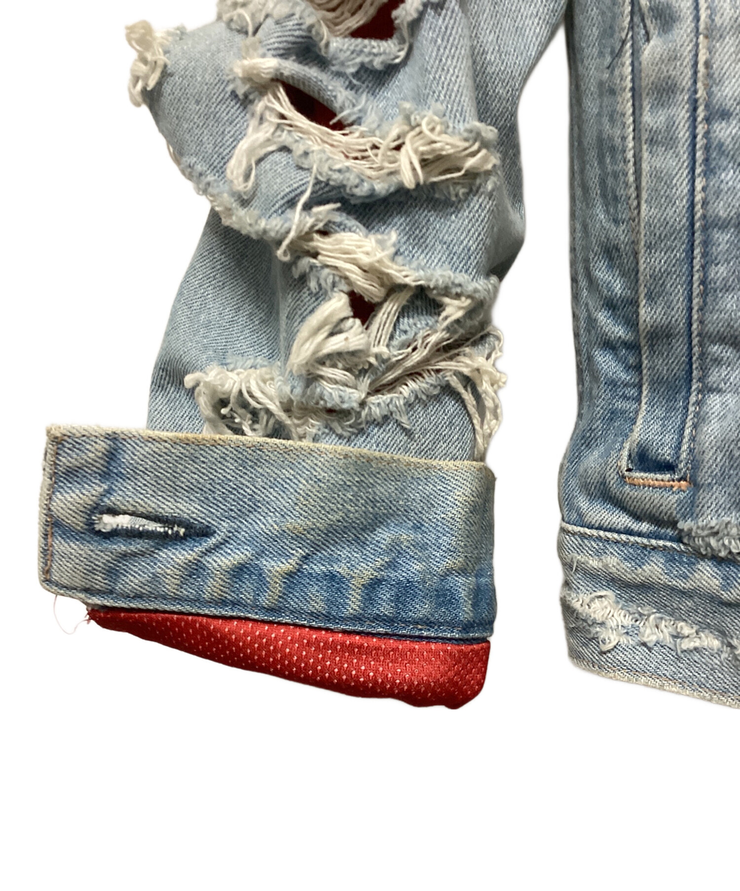 中古・古着通販】PHENOMENON (フェノメノン) ダメージリメイク加工