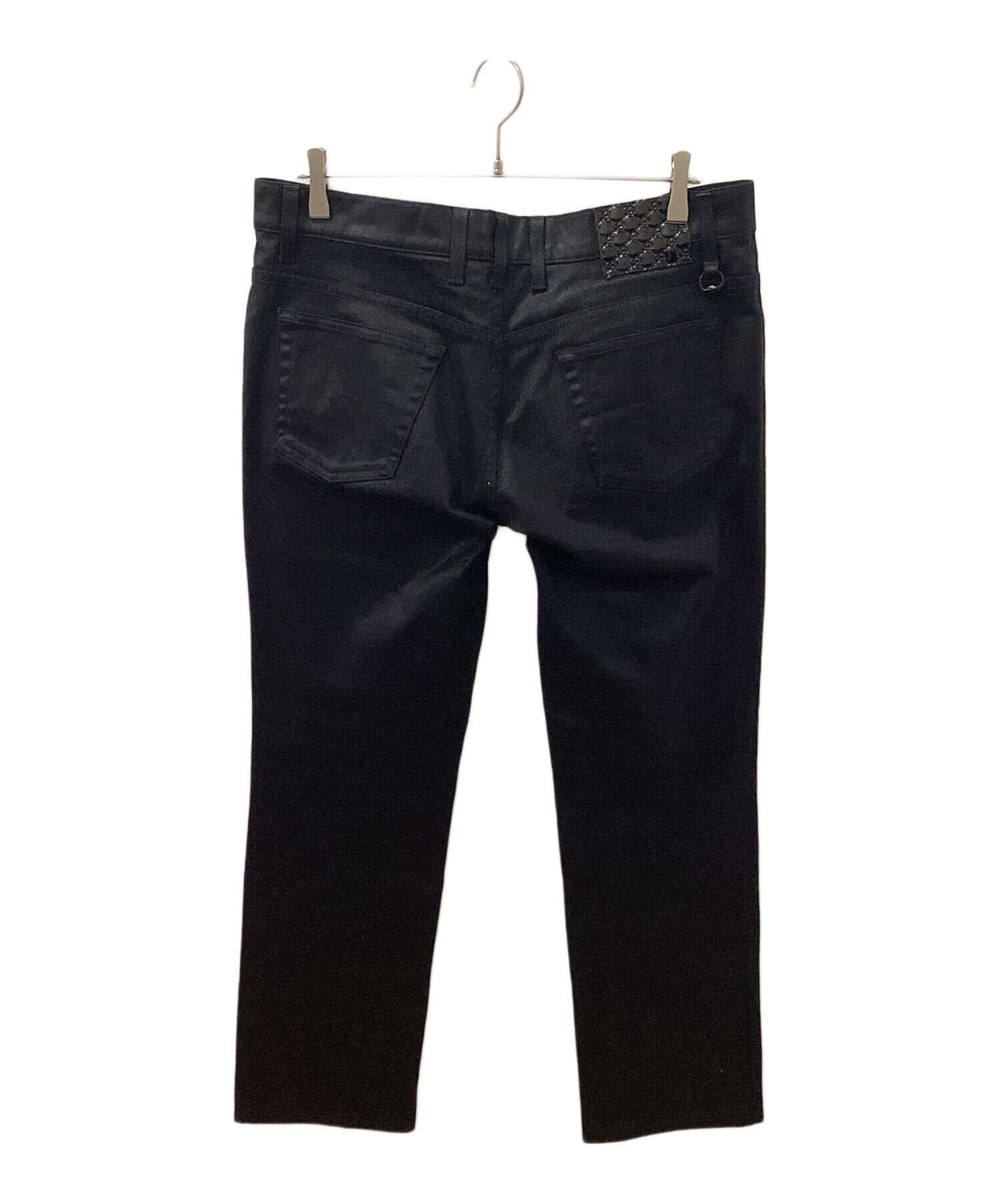 中古・古着通販】GUCCI (グッチ) コーティングGGパッチデニムパンツ 