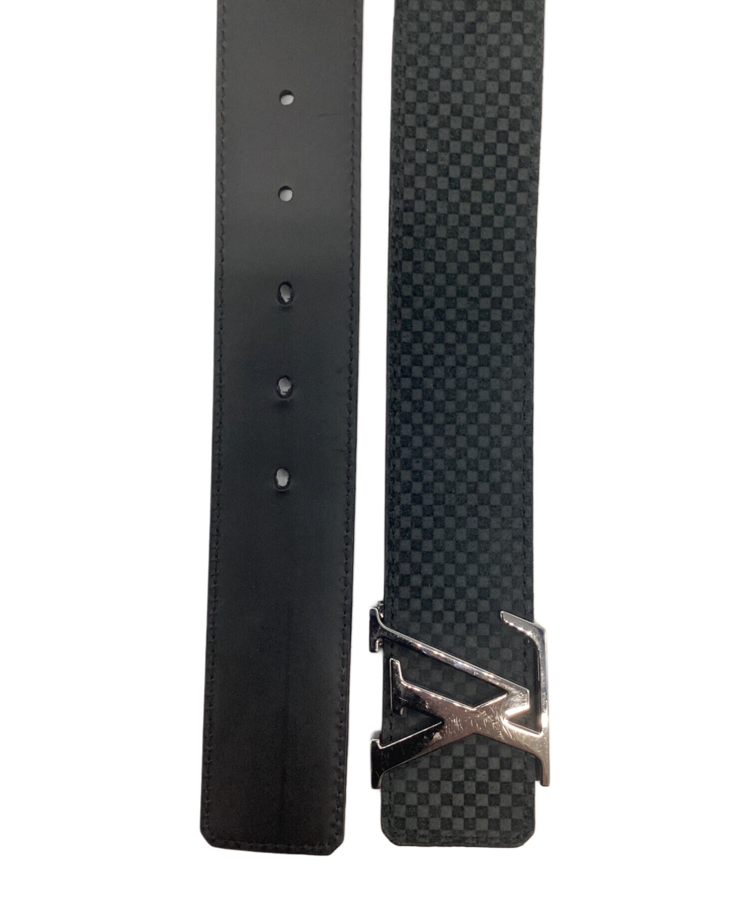 Louis Vuitton ブラックレザーベルト 110 Louis Vuitton ブラックレザーベルト - メルカリ