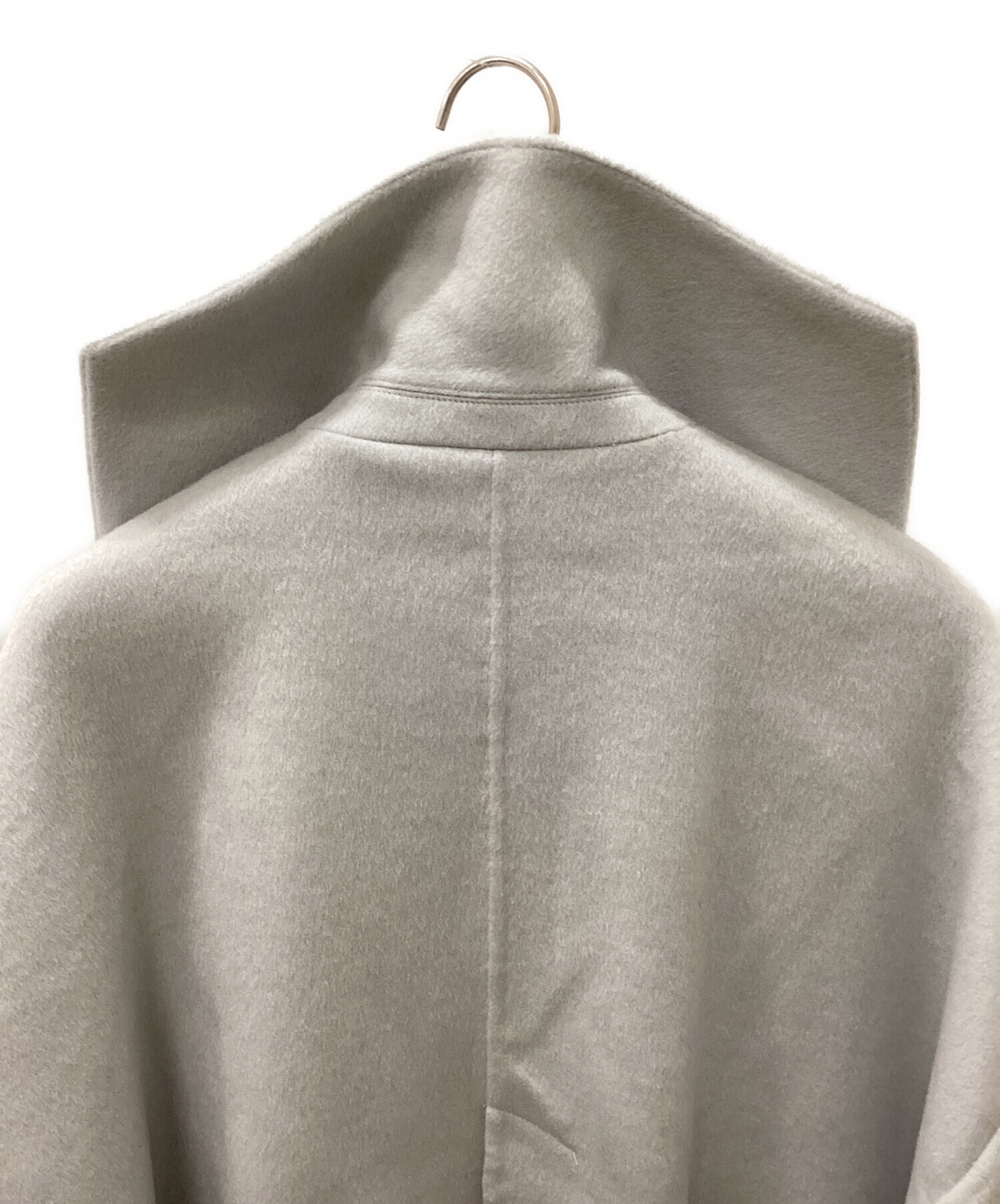 中古・古着通販】ENFOLD (エンフォルド) FLAT－COLLAR COAT グレー