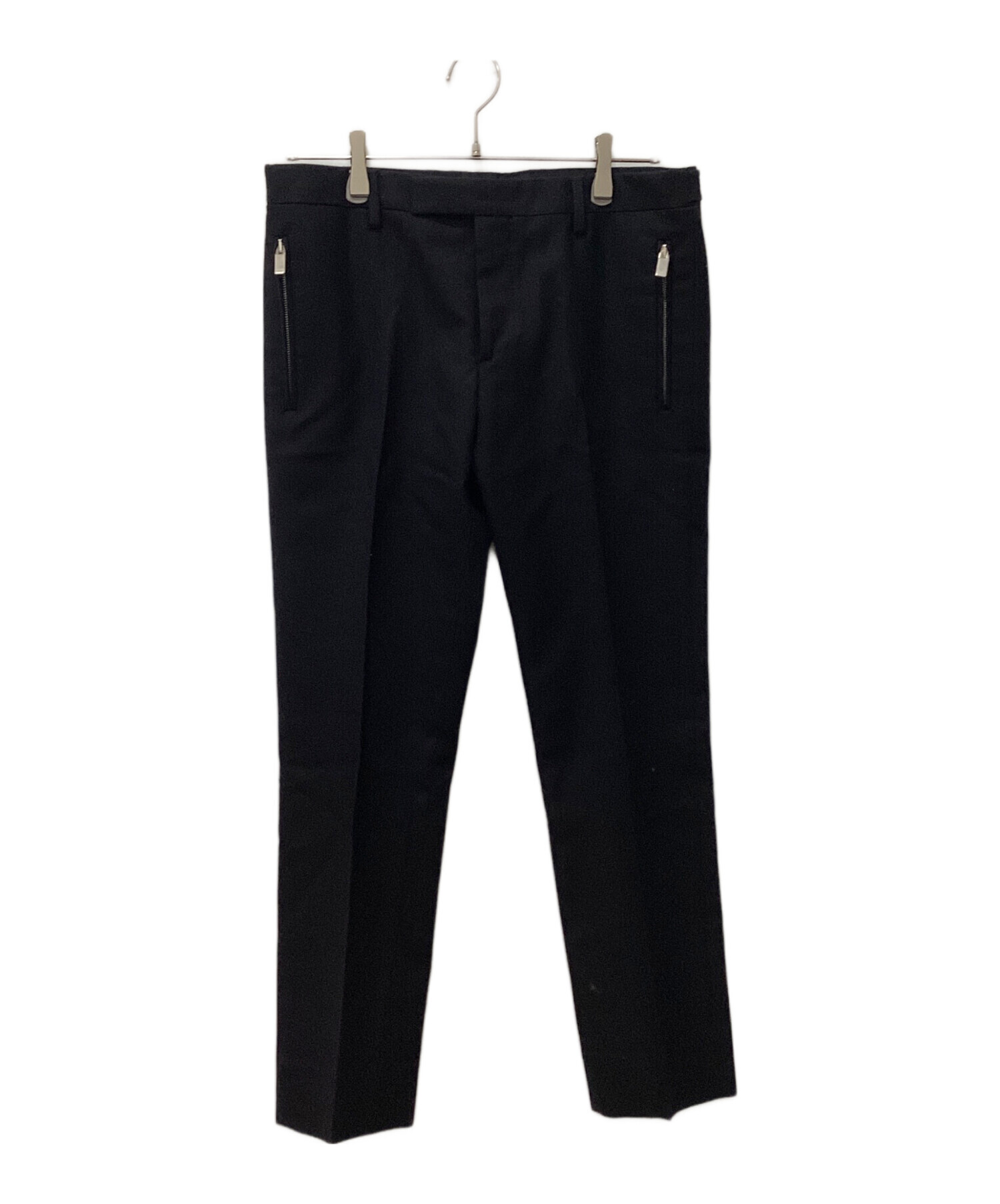 SAINT LAURENT PARIS 48 スラックス 黒 未使用】SAINT LAURENT PARIS 