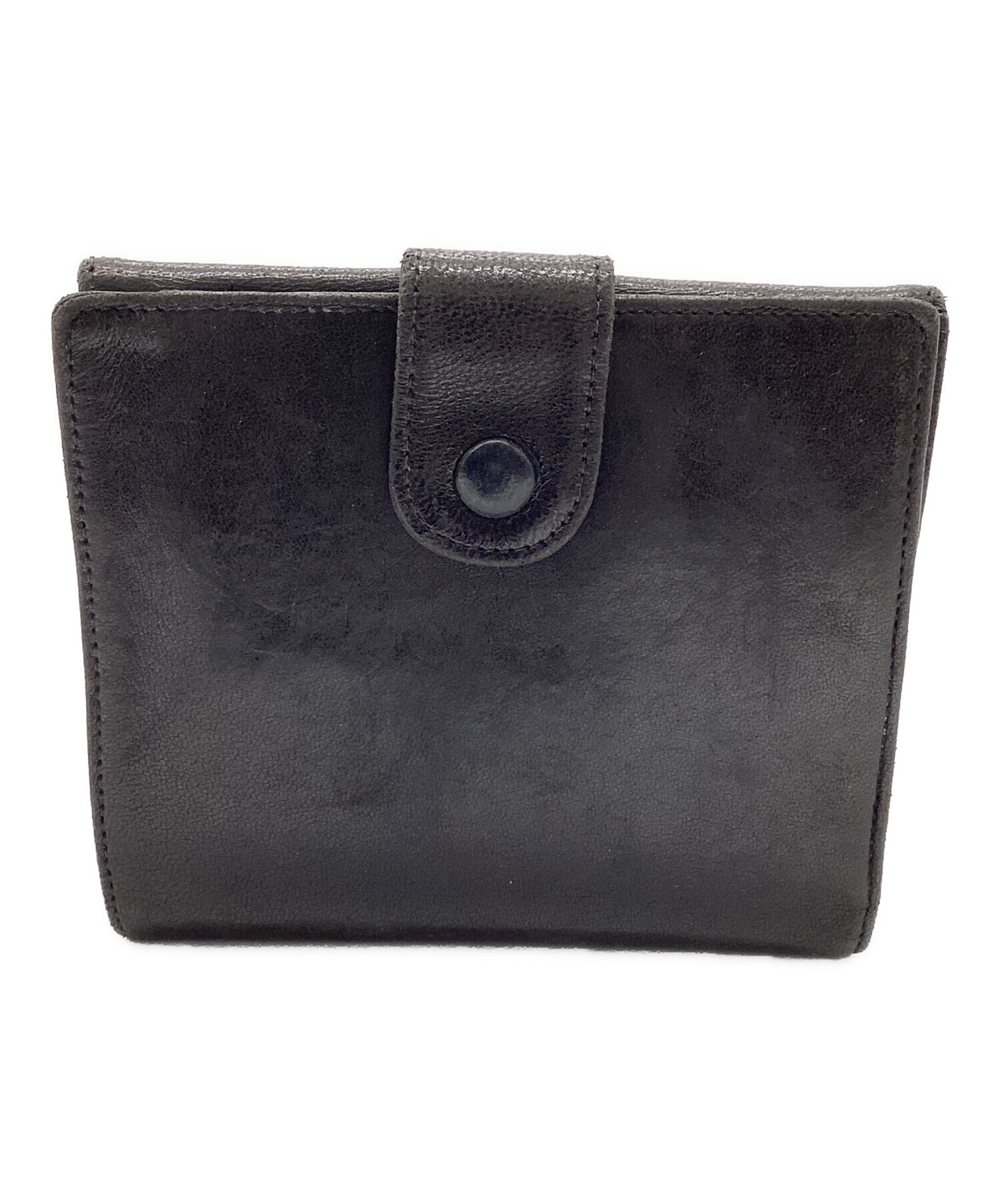 中古・古着通販】CHANEL (シャネル) 2つ折り財布 ブラック｜ブランド