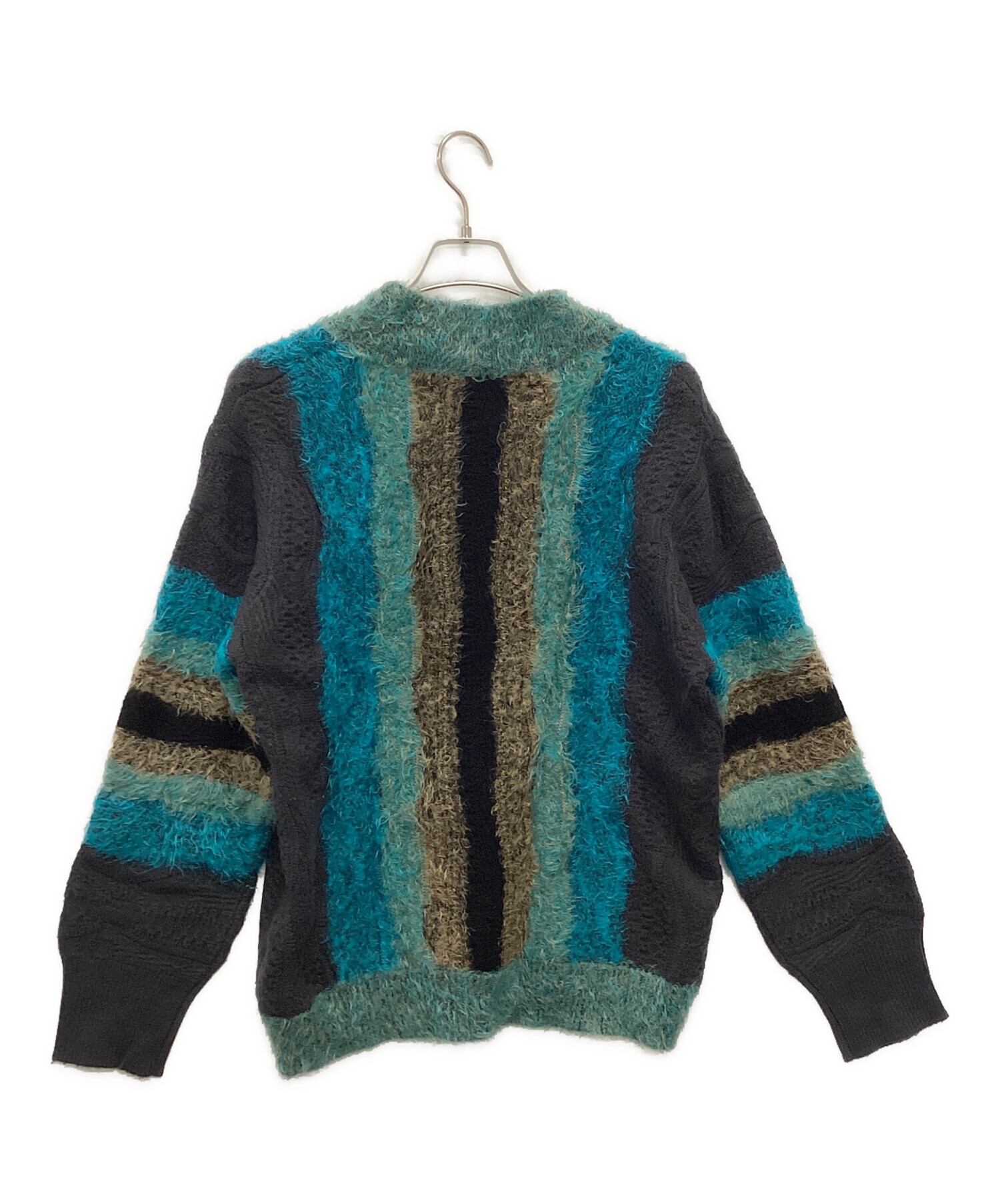 PERVERZE グラデーションカーディガン セール】Gradient Stripe Wide Cardigan（カーディガン/ボレロ
