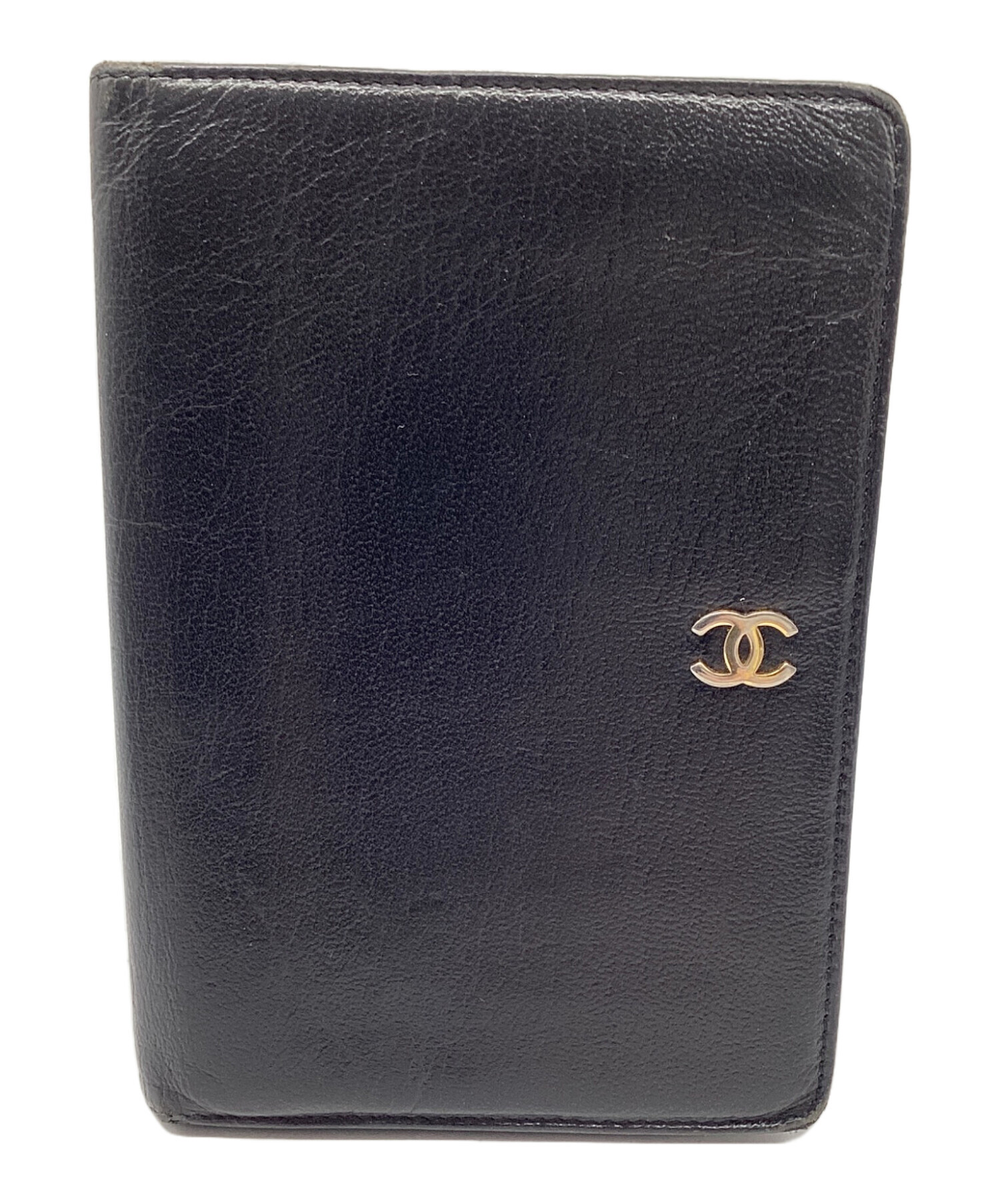 中古・古着通販】CHANEL (シャネル) ココマーク 2つ折り財布 ブラック