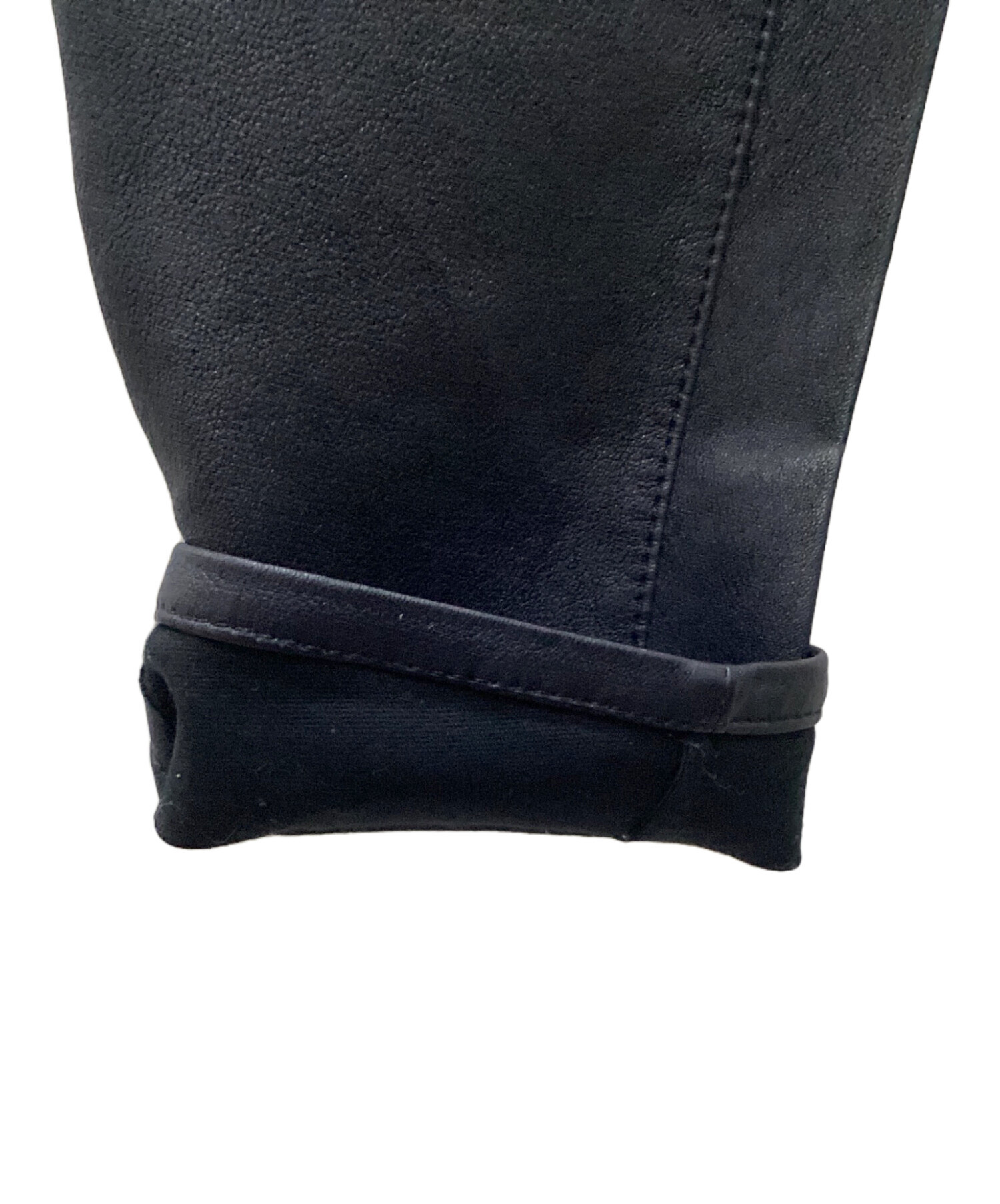 UNDERCOVER / 右後ろポケットに破れ/ボトム/2/羊革/BLK/09504// 中古・古着通販】UNDERCOVER (アンダーカバー) ラムレザーパンツ