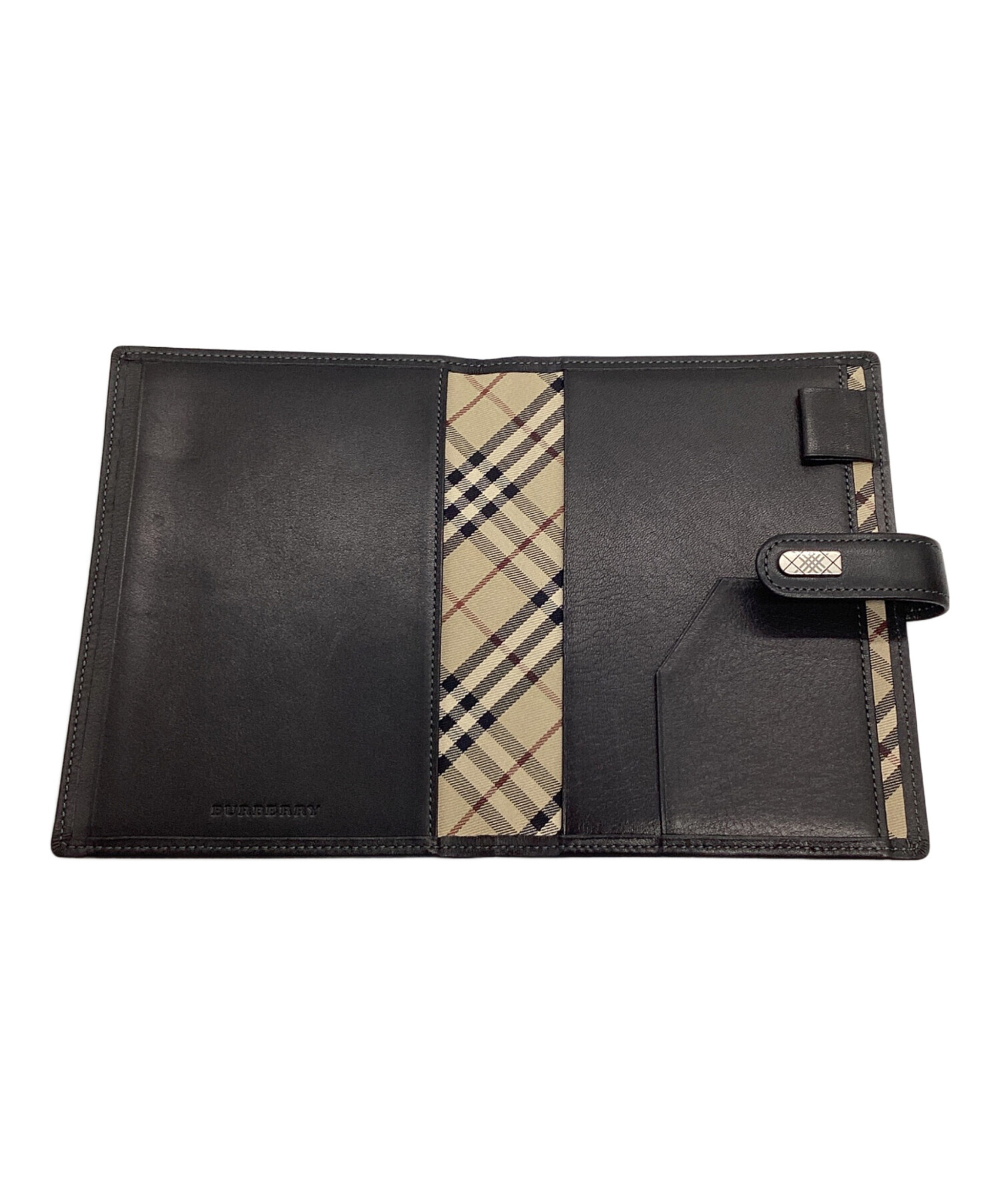 中古・古着通販】BURBERRY (バーバリー) 手帳カバー ブラック