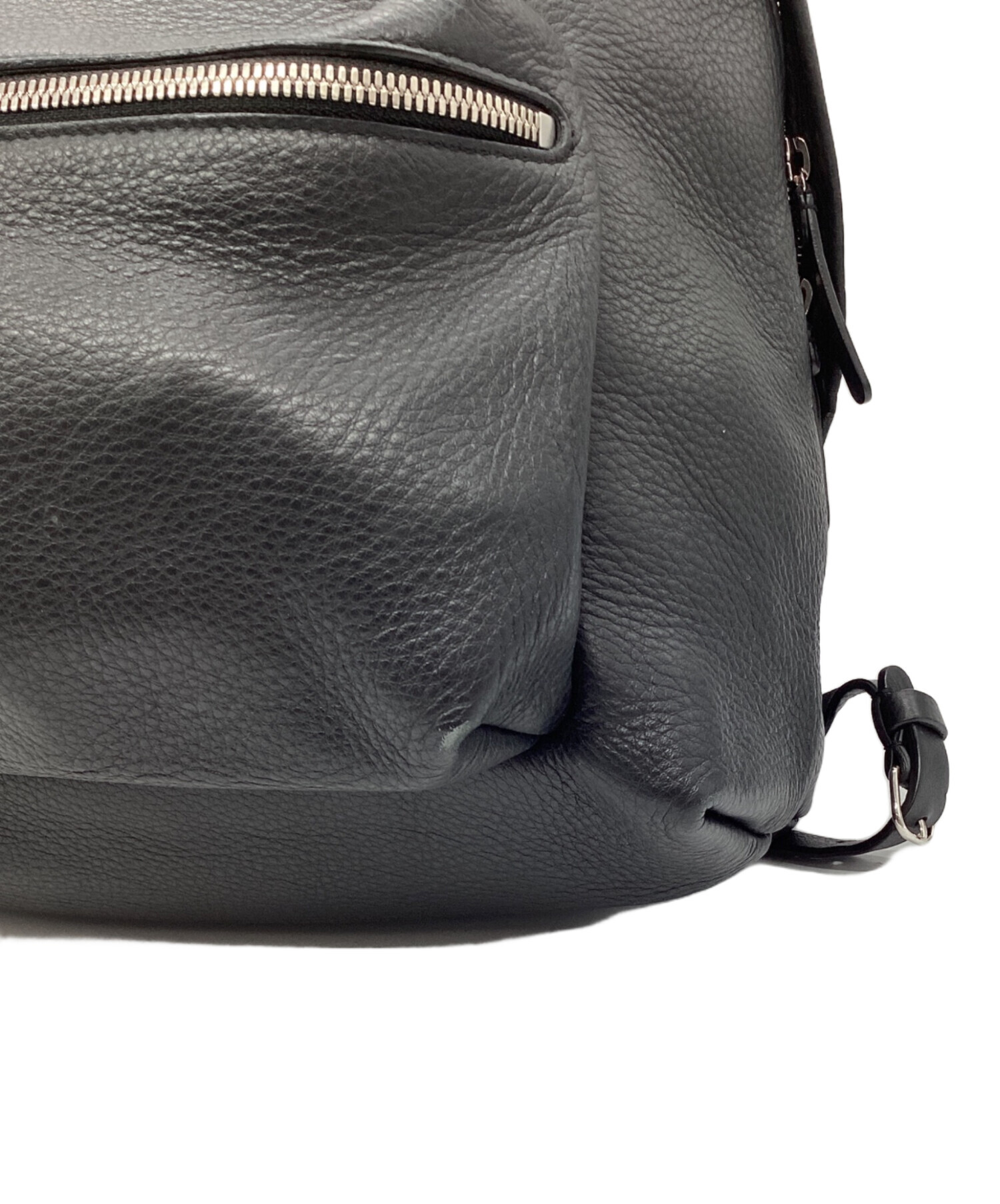 中古・古着通販】BALENCIAGA (バレンシアガ) レザーリュック ブラック