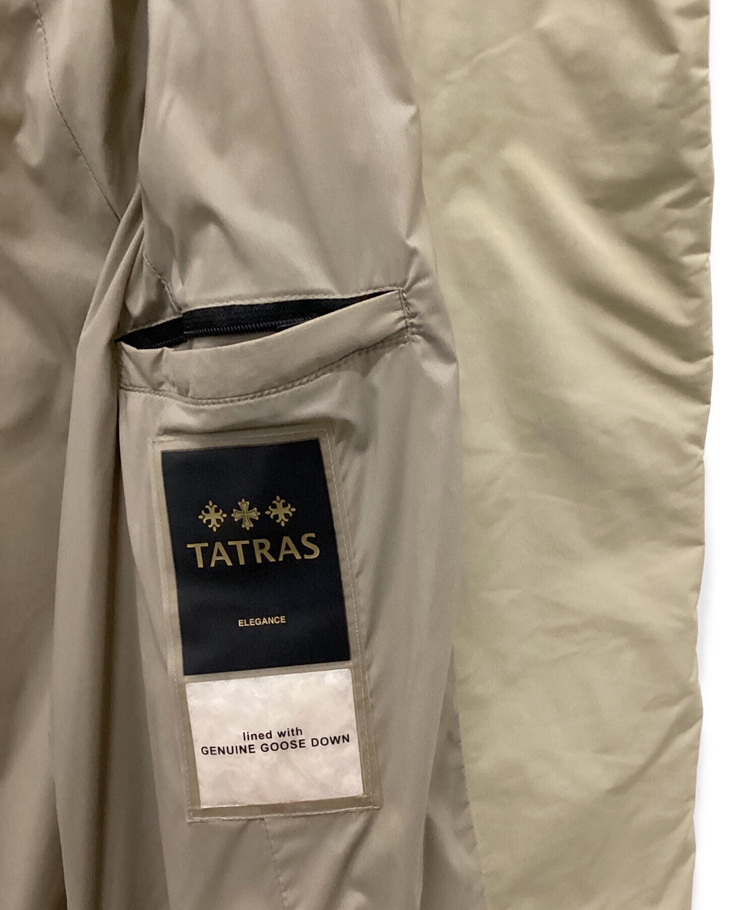 中古・古着通販】TATRAS (タトラス) VALLE ショールカラーベルテッド 