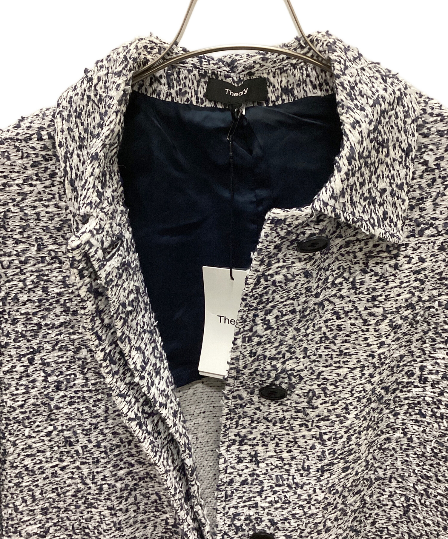 中古・古着通販】theory (セオリー) ステンカラーツイードコート