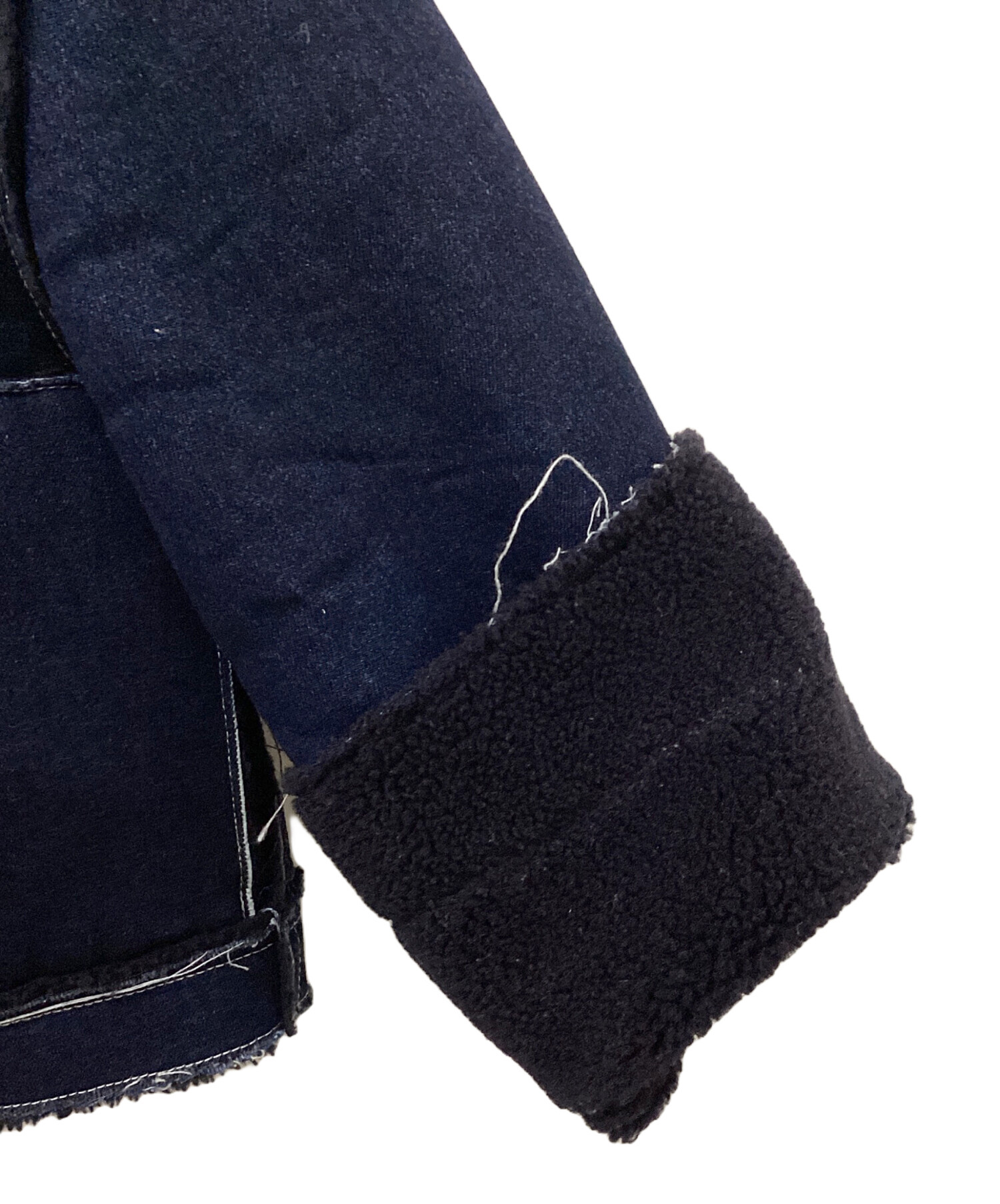 中古・古着通販】ELLIE (エリー) デニムボアブルゾン インディゴ