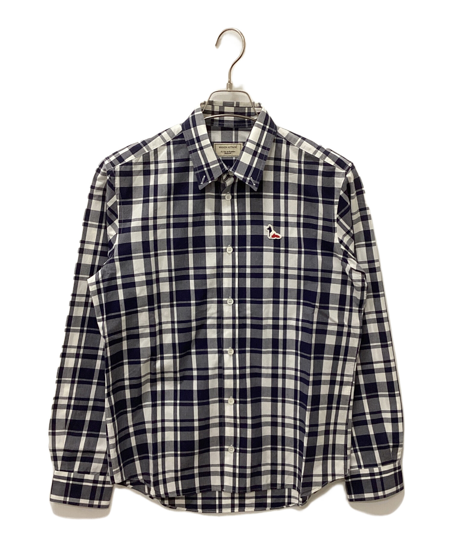 中古・古着通販】maison kitsune (メゾンキツネ) チェックシャツ 