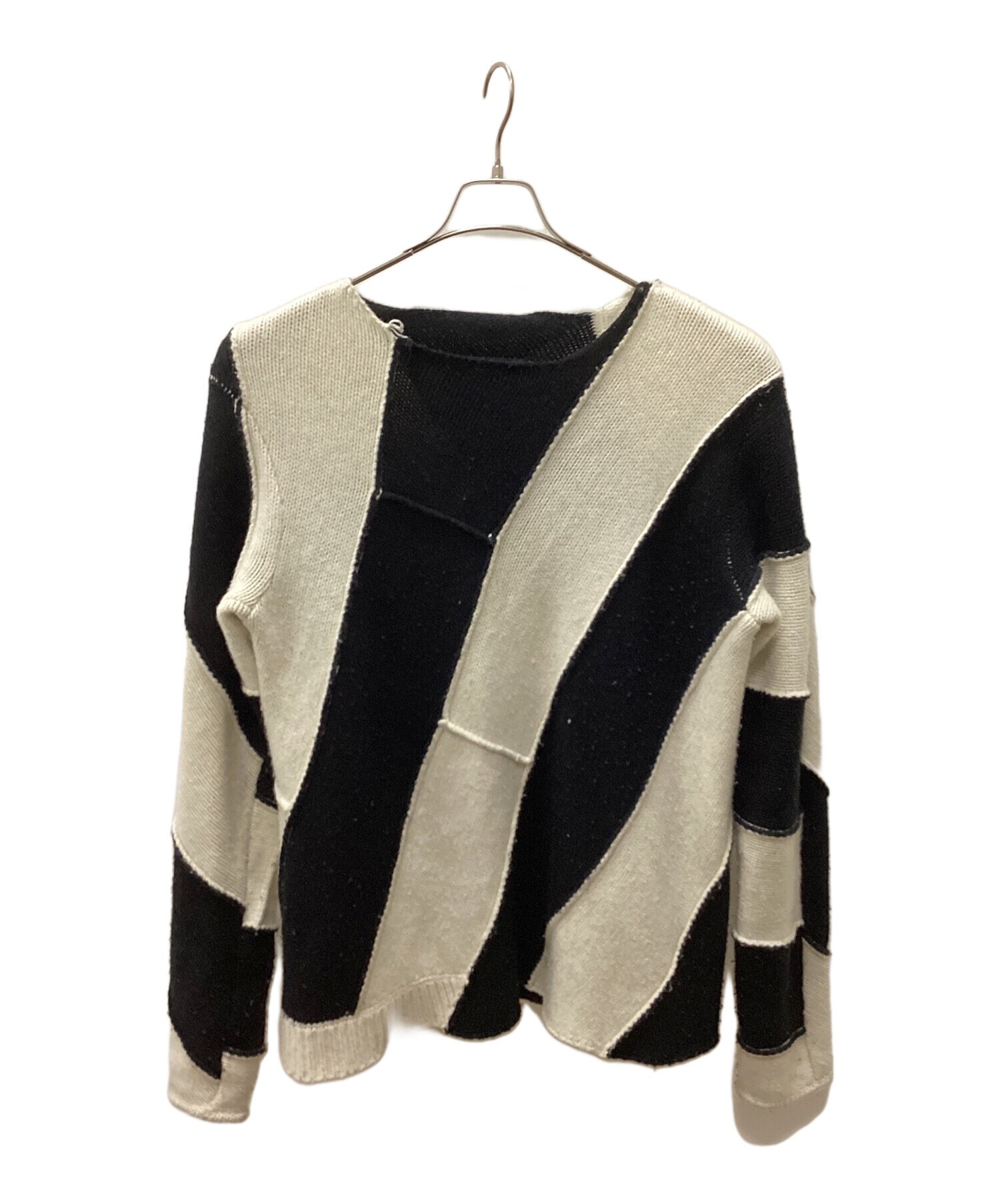 中古・古着通販】AMBUSH (アンブッシュ) ニット ブラック×ホワイト 