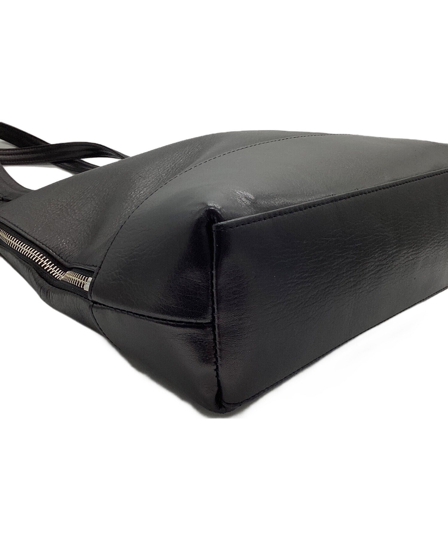 【未使用美品】aniary アニアリ レザー トートバッグ ブラック aniary アニアリ レザーミニトートバッグ 07-02010 Shrink Leather