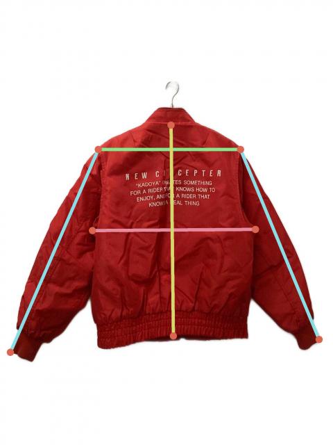 中古・古着通販】KADOYA (カドヤ) ライダースジャケット レッド サイズ