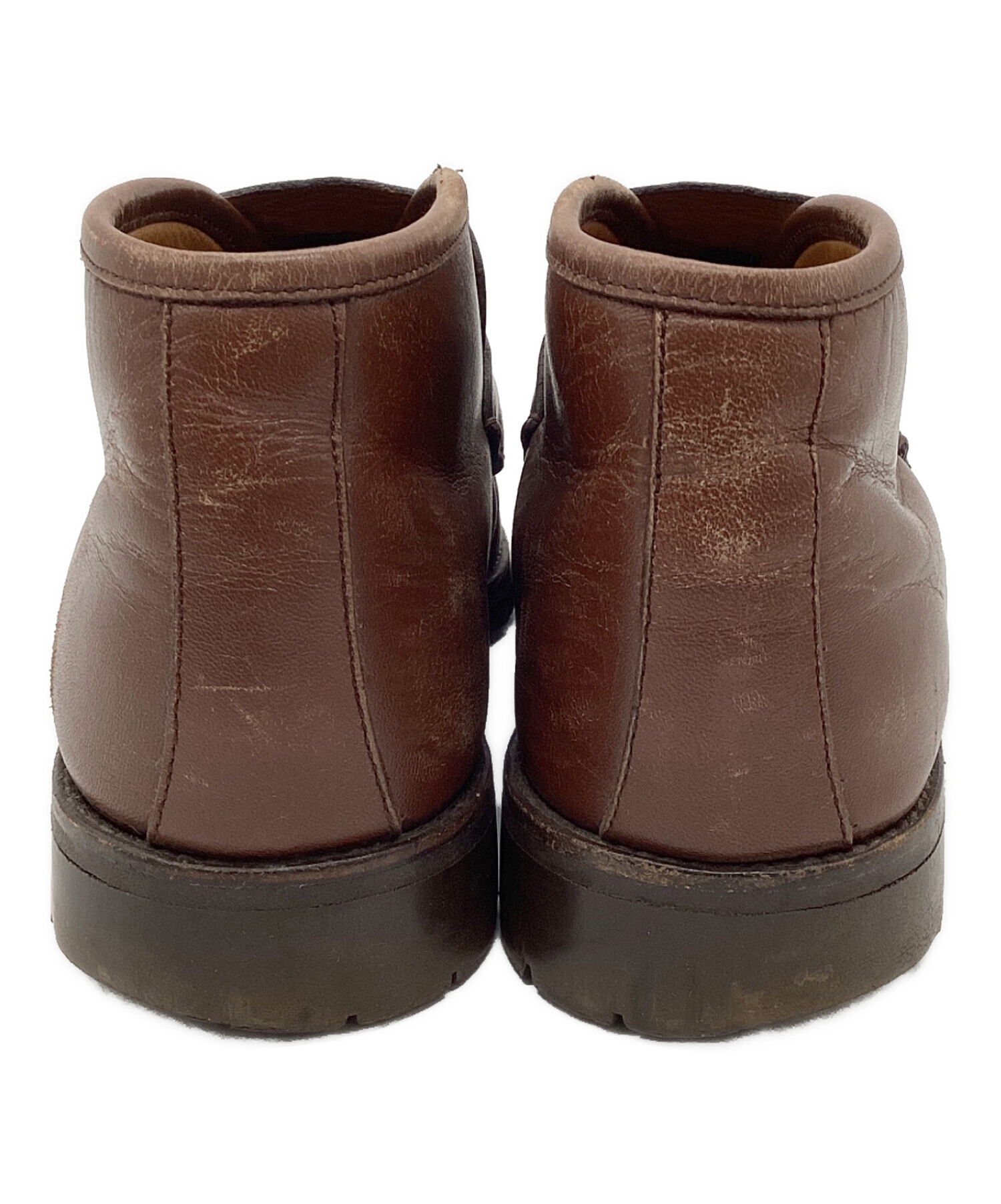 中古・古着通販】GUCCI (グッチ) ホースビットレザーブーツ ブラウン