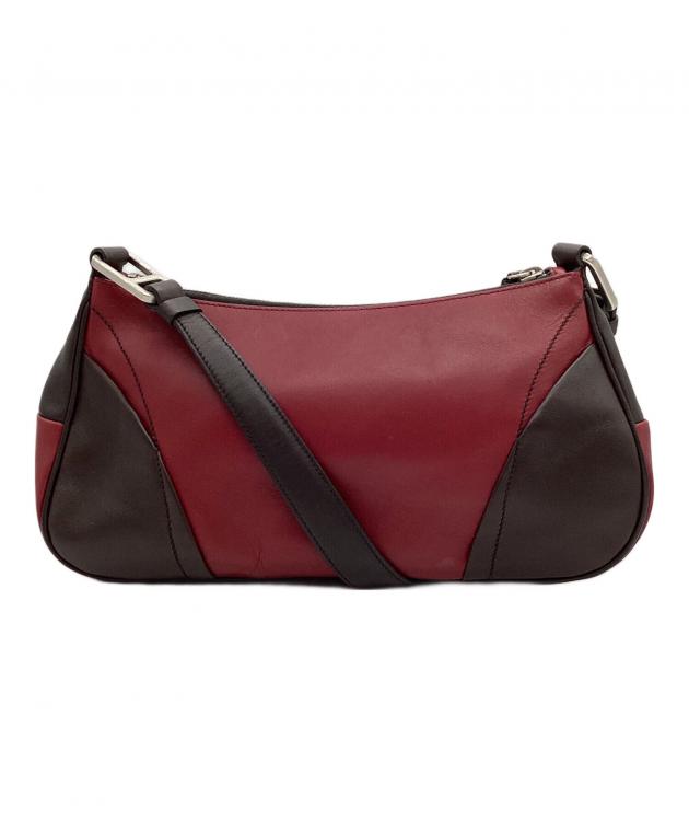 中古・古着通販】PRADA (プラダ) ロゴ レザーワンショルダーバッグ