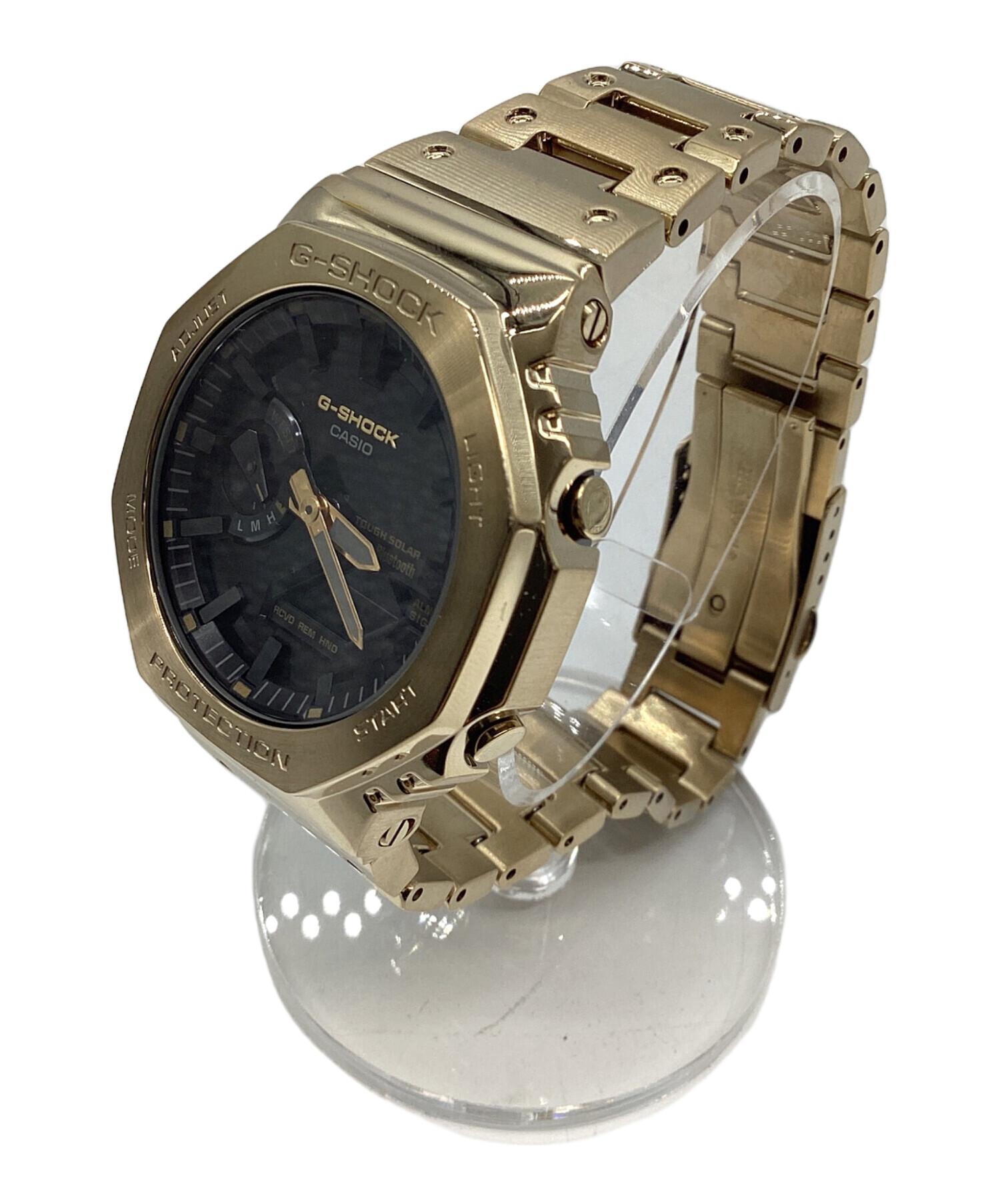 中古・古着通販】CASIO (カシオ) 腕時計 ゴールド×ブラック｜ブランド 