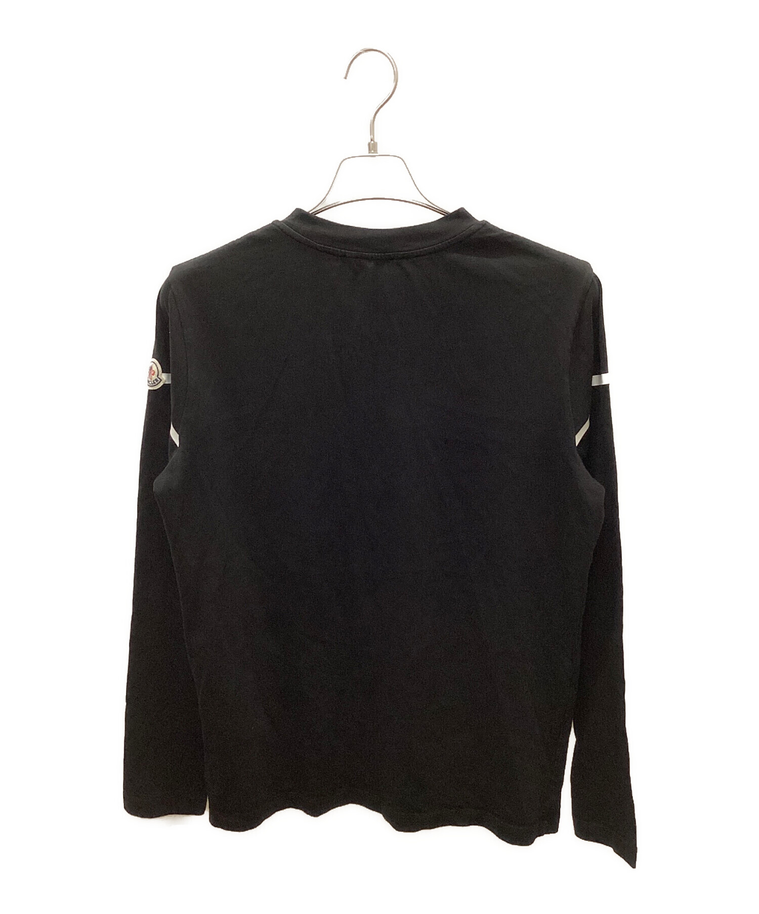 中古・古着通販】MONCLER (モンクレール) 長袖Tシャツ ブラック サイズ 