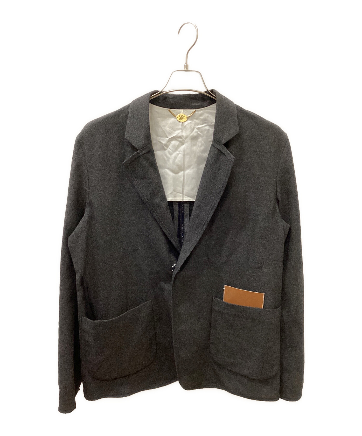 sunsea N M BRUSHED JACKET ジャケット サンシー 中古・古着通販】SUNSEA (サンシー) N.M BRUSHED JACKET グレー サイズ