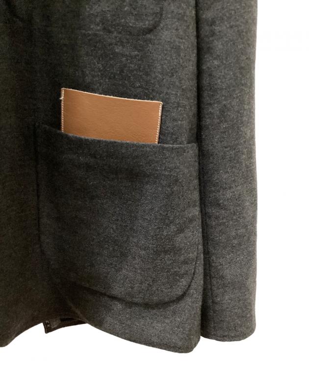 中古・古着通販】SUNSEA (サンシー) N.M BRUSHED JACKET グレー サイズ