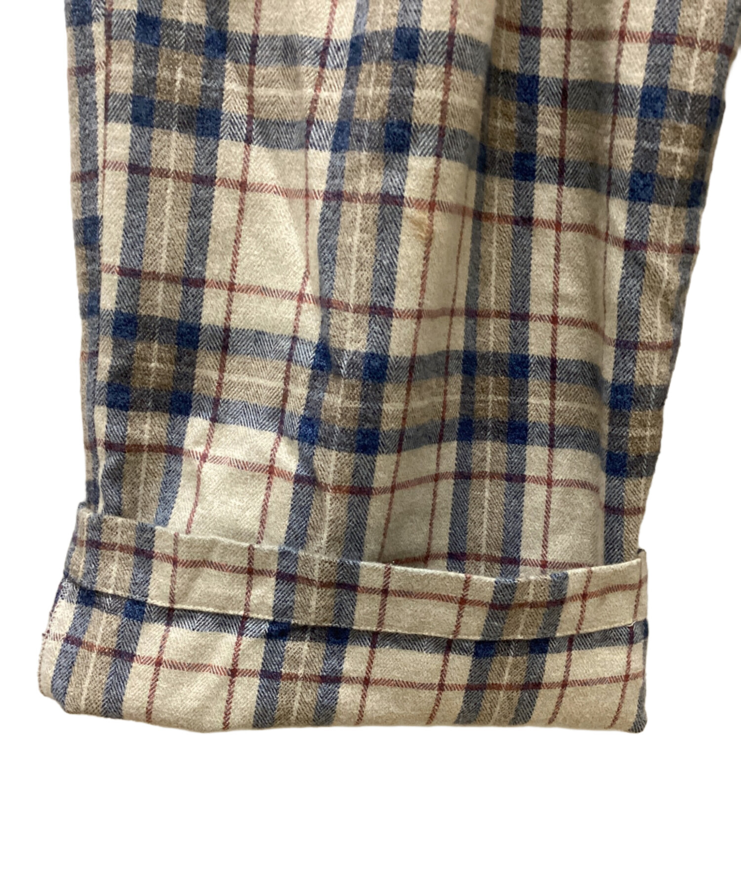 中古・古着通販】kirime (キリメ) Plaid Cargo Pants ベージュ