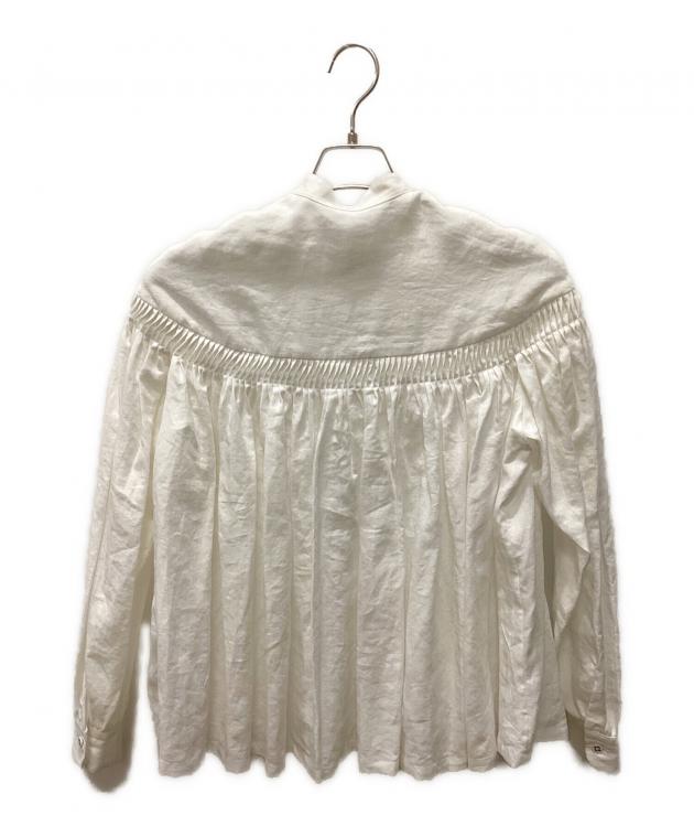 新品Scye サイ リネン キャンブリック タック ブラウス