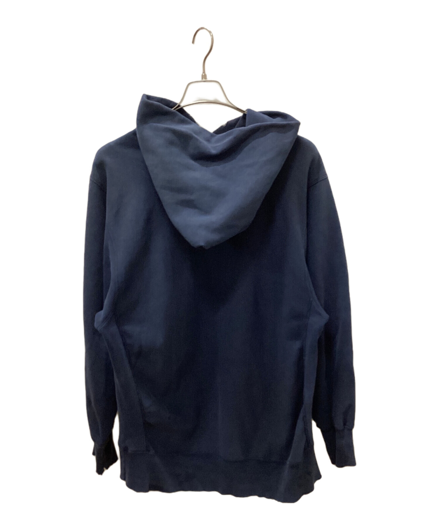 チャンピオン ネイビー80s 中期Reverse Weave® ナス紺 パーカー 80s USA製 Championチャンピオン 無地 目無し リバースウィーブ